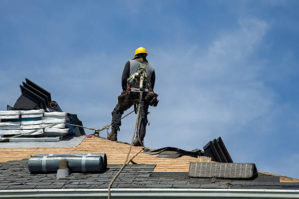 Professional Roof Replacement technician working in Hazleton, PA